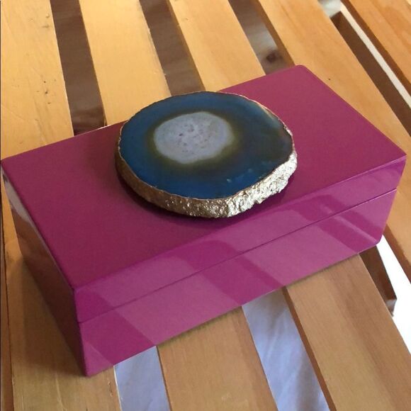 Pink Agate Box  - Picture 1 of 4
